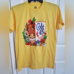Colt 45 Yellow Cotton T-Shirt